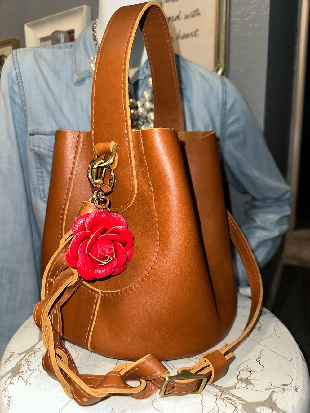 🍯 PLG Belle bucket bag small honey 🌹